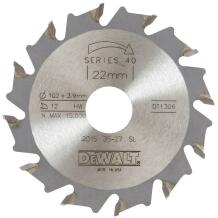 Dewalt Ripzāģis DT1306-QZ 102mm 4mm 12T, 22mm caurums, 1 gab, HM zobi, koka apstrādei