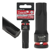 TORX Impact Socket 1/2" T90 Tvardy T00216-90 CR-MO