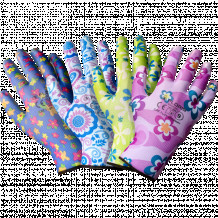Стеганые перчатки нейлонового цвета с полиуретановым покрытием размер 8