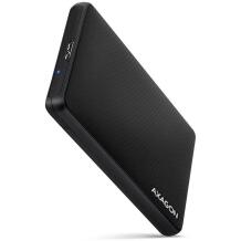 Axagon HDD корпус EE25-SL USB 3.2 Gen 1, 130 x 82 x 16 мм, 0.52 м кабель, черный