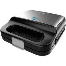 Cecotec Sviestmaižu panna Rock’nToast 4in1 4309, 1000 W, 4 plāksnes, nerūsējošais tērauds, melna, noņemamas plāksnes