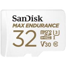 Sandisk Max Endurance 32 GB MicroSDHC UHS-I Class 10 SDSQQVR-032G-GN6IA, 32 GB, 100 MB/s, 40 MB/s, U3, V30, Class 10