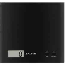 Salter Virtuvinis svarstyklės 1066 BPCFEU12, 3kg, CR2032, juodas, plonas dizainas, LCD ekranas, taros funkcija