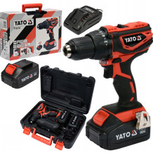 Akumuliatorinis gręžtuvas 18V, 40Nm, 2x3Ah YT-82784 YATO