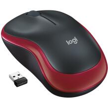 Logitech USB optiline hiir M185/910-002237, 1000DPI, 3 nuppu, 10m traadita ulatus, AA aku, punane