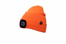 OTTO ziemas cepure ar LED gaismu, HOGERT, HT5K495, oranža, 150 lm, USB uzlāde