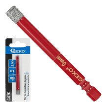 Teemantpuur plaatide jaoks 8mm HEX GEKO G39717, 36mm puurimissügavus, 81mm kogupikkus, 1000 p/min