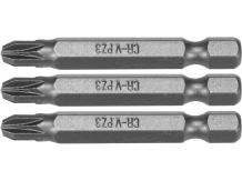 SCREWDRIVER BITS 1/4 50MM PZ3 3 PCS 65477 STHOR