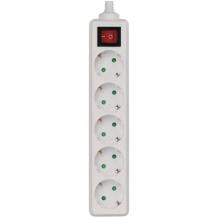 Emos Ilgintuvas P1520, 5×2P+PE, 3 680 W, IP20, baltas, su jungikliu, vaikų apsauga