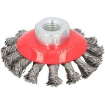 Draumet Harja M14 8987675, 100mm, terasest harjased, harja M14 keermega