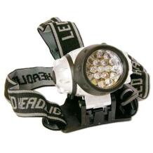 Arcas Žibintas 30710005, 19 LED, 4 šviesos funkcijos, 3xAAA baterija, plastikinis korpusas, reguliuojamas galvos diržas