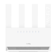 BE3600 HyperLink WiFi 7 Maršrutētājs Duālais Joslas Gigabit Ports 4x5dBi VPN MLO WPA3 Balts Cudy WR3600E