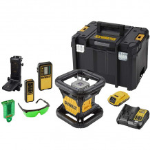 Ротационный лазерный луч с зеленым лучом 18V + 2Ah аккумулятор DCE079D1G-QW DEWALT