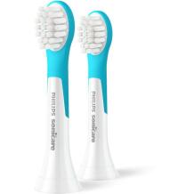 Philips Насадки для зубных щеток HX6032/90 2 шт., Мягкие щетинки, Синий/Белый, Замена каждые 3 месяца, 2 года гарантии