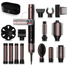 Cecotec Matu fēns AirGlam 14in1 Flex A01_EU01_114728, 1400 W, 32 mm/35 mm, Keratīna keramika, Ioni