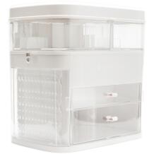 Rio Skaistumkopšanas kaste CSSM-EU/1,2, 20cm, 29cm, 29.5cm, caurspīdīgs, akrils, iebūvēts spogulis, LED apgaismojums