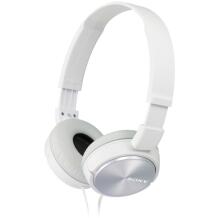 Sony kõrvaklapid MDR-ZX310APW.CE7, 1.2m, 24Ω, 98dB, dünaamilised, kõrvapealsed, valged, mikrofoniga