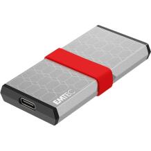 Emtec Kaasaskantav SSD ECSSD1TX205, 1TB, 1100MB/s, 1000MB/s, USB-C 3.2 Gen2, löögikindel, alumiiniumkorpus