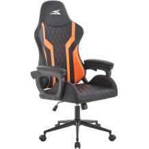 Baracuda Spēļu krēsls WHALE, 150kg, 90°–150°, PU + sūklis, 1D roku balsti, melns/oranžs