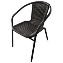Krēsls pīts metāla 55x56x75 melns