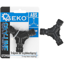 3-veidu šļūteņu savienojums, GEKO, G72950, SKY-LINE sērija, izturīgs un viegli uzstādāms
