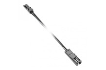 Kabelis ar stiprinājumiem apgaismojumam, 200cm, melns, LZ-KAPR2M-10