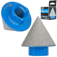 Dimanta konusveida frēze 2-38 mm, GEKO, G37523, M14 vītne, izturīga un precīza apstrāde