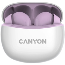 Wireless TWS earphones with Bluetooth connectivity TWS-5 Purple CNS-TWS5PU CANYON