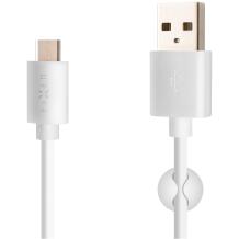 Fixed Duomenų ir įkrovimo laidas su USB/USB-C jungtimis FIXD-UC2M-WH, 2m, 480 Mbps, 60W, kabelių organizatorius