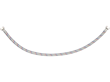 Savienojuma šļūtene F/F 3/8" 600mm, FALA, 71817, nerūsējošais tērauds, EPDM gumija, 32 l/min plūsma