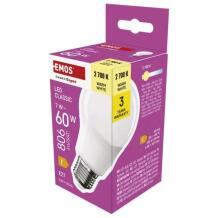 Emos LED lemputė Classic A60 ZQ5E41, 7 W, 806 lm, 220-240 V~, 50/60 Hz, 30 000 valandų, E27, šilta balta