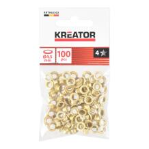 Misiņa kniedes Ø 4.5mm 100gab KREATOR KRTH62502
