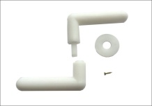 Siltumnīcas rokturis, plastmasas, balts RANKENA1