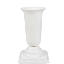 Form Plastic Hauavase 4312019, 26.7 cm, 13 cm, valge värv, vaas jalal