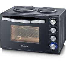 Severin Mini ahi 2074, 1500 W, 30 l, 2 kuumutusplaati, 7 funktsiooni, must värv