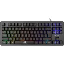 Baracuda Klaviatūra KRILL-B BGK-01114 US, 87 taustiņi, Tenkeyless, USB 2.0, 1,5m, Varavīksnes efekts, membrāna
