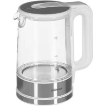 Adler Elektriline veekeetja MS 1301w, 2200 W, 1.7 L, Klaas, 360° pööratav alus, valge