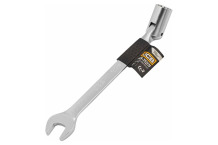 Atvērtā uzgriežņu atslēga ar šarnīru 17 mm, JCB, JCB-75217F, CrV tērauds, 12-galvas