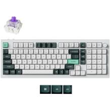 Keychron Q5H-P1 клавиатура, беспроводная, RGB LED, 1000 Гц, 2.4 ГГц, Bluetooth 5.2, алюминий, ISO, 4000 мАч, 1.8 м