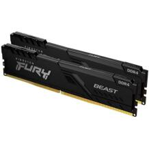 Kingston Fury Beast mälu, KF432C16BB1K2/32, 32 GB, DDR4, 3200 MT/s, 1.35 V, CL16, 2x16 GB, Dual rank, XMP 2.0