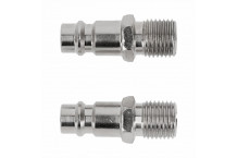 Savienojuma adapteris vīriešu 1/4", 2 gab., HT4R811, HOGERT