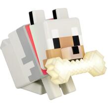 Paladone Minecraft Wolf GloBuddies valgus PP14761MCF, 14,3cm, mitmevärviline, LED, dimmerdatav, vabalt seisev