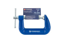 G-kujuline klamber Profi 3" FORSAGE F-333113 75 mm, professionaalne, reguleeritav jõu fikseerimine