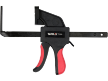 Skava vadotnēm un sliedēm ātrā fiksācija 300 mm 150 mm atvērums 70 mm dziļums 11x5 mm žokļi Tērauds A3 YT-64320 Yato