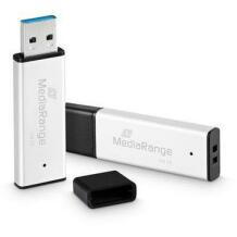 Mediarange USB mälupulk MR1902, 128 GB, USB Type-A, 3.2 Gen 1, lugemiskiirus 220 MB/s, kirjutamiskiirus 140 MB/s, must, hõbe