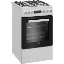 Beko FSE52323DWD viryklė, 600mm, 500mm, 850mm, 45kg, dujos, 1 orkaitė, 55L, 4 zonos, 6 funkcijos, A+++