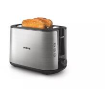 Philips Тостер HD2650/90 Viva Collection, 950 W, 2 слота, Металл, Нержавеющая сталь, 8 уровней поджаривания, Функция разморозки