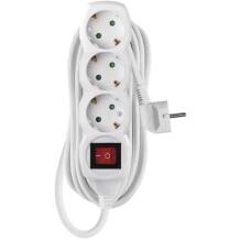 Emos Ilgintuvas P1325R, 5m, 3×2P+PE, PVC, 3680W, su jungikliu, vaikų apsauga