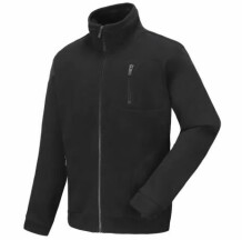 Flišinė striukė, juoda, L, Pesso, FMJN-L, 2 sluoksnių mikrofliso audinys, Užtrauktukas