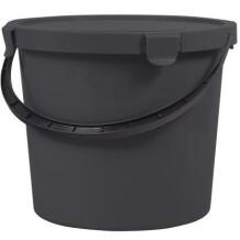 Nhg Ämber kaanega 2710538, 10L, hall, ümmargune kuju, plastmass